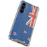 New Zealand Flag Distressed Galaxy S23 FE Clear Case